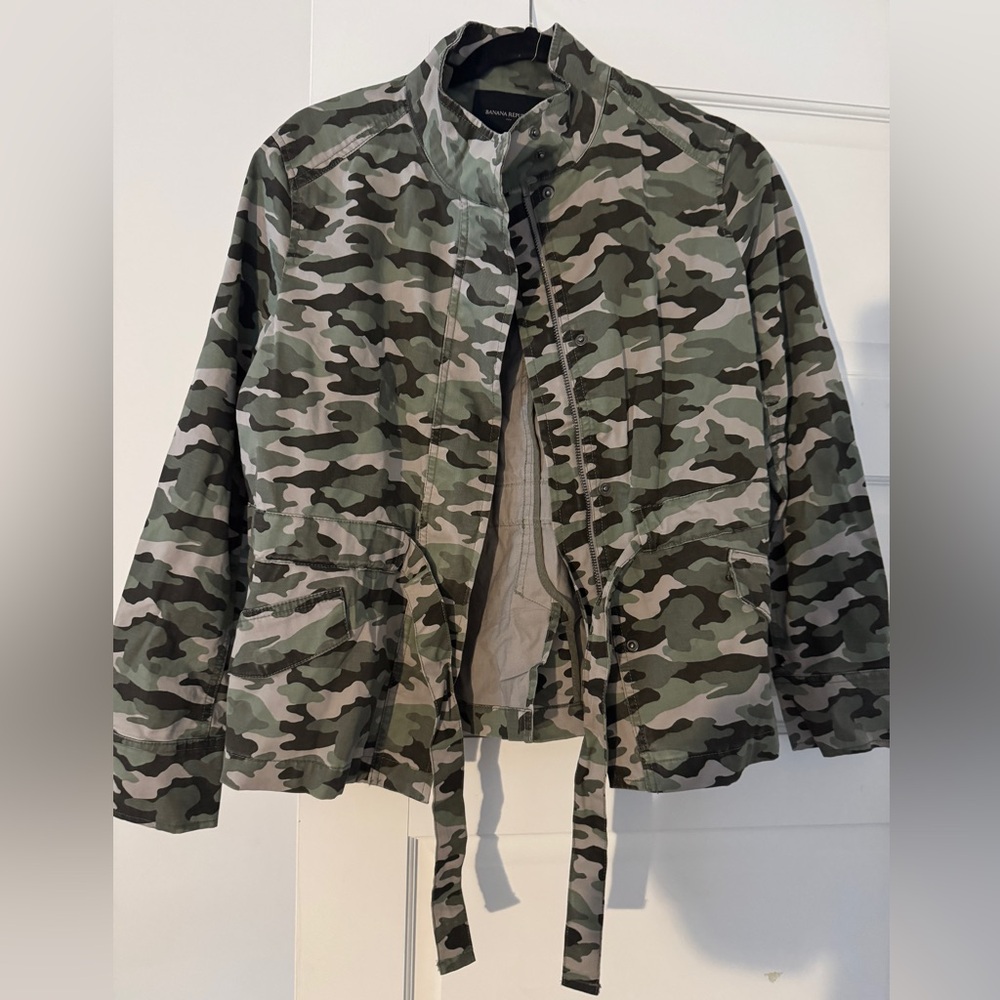 Banana Republic Green Camouflage Jacket